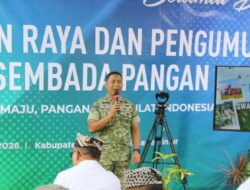 Dandim 0825 Banyuwangi Ikuti Vicon Panen Raya, Presiden Prabowo Resmikan Swasembada Pangan Nasional