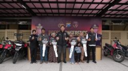 Gratis, Polres Kediri Kota Temukan dan Kembalikan Motor Hilang kepada Pemiliknya