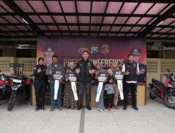 Gratis, Polres Kediri Kota Temukan dan Kembalikan Motor Hilang kepada Pemiliknya
