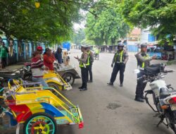 Bandel Masuk Kota, Satlantas Beri Peringatan Pengemudi Bentor Yang Masuk Kota