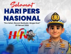 Kasatlantas Polresta Banyuwangi AKP I Gusti Bagus Krisna Fuady Beserta Jajaran Ucapkan Selamat Hari Pers Nasional 2026