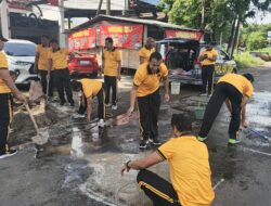 Operasi Keselamatan Semeru 2026 Polresta Sidoarjo Tambal Jalan Berlubang