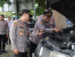Sambut Operasi Ketupat Semeru 2026, Kapolresta Banyuwangi Cek Kesiapan Kendaraan Dinas