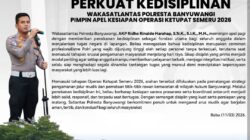 Disiplin Jadi Kunci, Wakasatlantas Polresta Banyuwangi Tekankan Kesiapan Personel Jelang Operasi Ketupat 2026