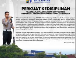 Disiplin Jadi Kunci, Wakasatlantas Polresta Banyuwangi Tekankan Kesiapan Personel Jelang Operasi Ketupat 2026