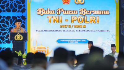 Buka Puasa Bersama TNI-Polri, Kapolri Tegaskan Sukseskan Program Presiden