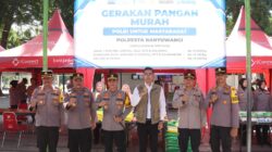 Jaga Stabilitas Harga Saat Ramadan, Kapolresta Banyuwangi Hadiri Gerakan Pangan Murah Serentak di RTH Blambangan