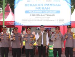 Jaga Stabilitas Harga Saat Ramadan, Kapolresta Banyuwangi Hadiri Gerakan Pangan Murah Serentak di RTH Blambangan