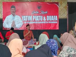 Ketua DPC PDIP Kabupaten Pasuruan Santuni Anak Yatim dan Dhuafa