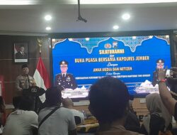 Polres Jember Gelar Buka Puasa Bersama Awak Media dan Netizen untuk Perkuat Sinergi