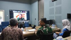 Dandim 0825/Banyuwangi Bersama Forkopimda Rapat Evaluasi Percepatan Pembangunan KDKMP Melalui Video Conference