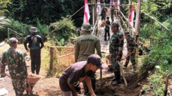 Kodim 0825/Banyuwangi Tancap Gas Bangun Jembatan Garuda Tahap III, Akses Warga Songgon Segera Terhubung