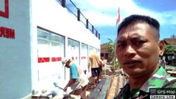 Babinsa Tegaldlimo Kawal Pembangunan Koperasi Desa, Dorong Kemandirian Ekonomi Warga Purwoagung