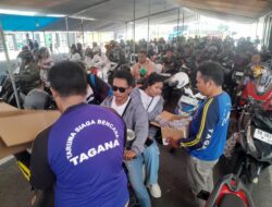 Sigap dan Humanis, Tagana Banyuwangi Salurkan Bantuan di Pelabuhan Ketapang–Gilimanuk.