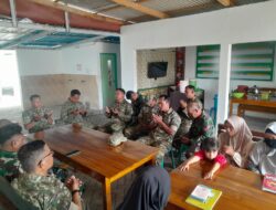 Koramil Pesanggaran Gelar Halal Bihalal Secara Sederhana di Makoramil Pesanggaran