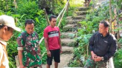 Babinsa dan Pasi Ter Tinjau Lokasi Jembatan Garuda, Dorong Akses Warga Lebih Aman