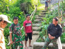 Babinsa dan Pasi Ter Tinjau Lokasi Jembatan Garuda, Dorong Akses Warga Lebih Aman