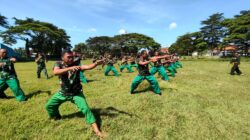 Prajurit Kodim Banyuwangi Asah Ketangkasan Lewat Latihan Pencak Silat Militer