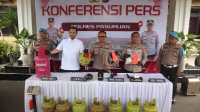 Polres Pasuruan Ungkap Penyalahgunaan LPG Subsidi, Dua Tersangka Ditangkap