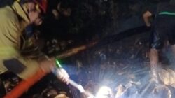 Api Lahap Tumpukan Sabut Kelapa di Cluring, Diduga Berasal dari Puntung Rokok