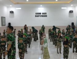 Serunya Belajar di Markas TNI, Siswa TK di Banyuwangi Dapat Pengalaman Tak Terlupakan