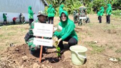 Persit Ranting 15 Kabat Gelar Penghijauan Peringati HUT ke-80 Persit KCK