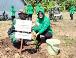 Persit Ranting 15 Kabat Gelar Penghijauan Peringati HUT ke-80 Persit KCK
