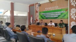 Tegakkan Kamtibmas, Koramil Songgon Gembleng Danton Linmas Se-Kecamatan