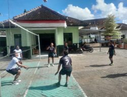 Sinergi TNI di Pesanggaran: Koramil dan Pos TNI AL Pancer Gelar Olahraga Bersama
