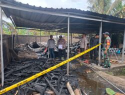 Dapur Rumah di Tegaldlimo Banyuwangi Terbakar, Kerugian ditafsir Rp.60 juta, Diduga Akibat Pembakaran Sampah