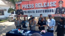 Polresta Banyuwangi Gagalkan Penyelundupan 2 Kilogram Sabu di Pelabuhan Ketapang