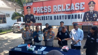 Polresta Banyuwangi Gagalkan Penyelundupan 2 Kilogram Sabu di Pelabuhan Ketapang