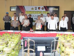 Polresta Sidoarjo Ungkap Sindikat LPG Oplosan di Rumah Kontrakan, Amankan Dua Tersangka