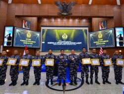 Lanal Banyuwangi Raih Penghargaan Kasal atas Prestasi Penegakan Hukum di Laut
