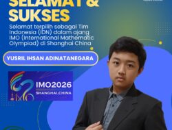 Pelajar Banyuwangi Tembus Olimpiade Matematika Dunia 2026 di Shanghai