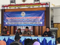 Babinsa Hadir Dalam Penetapan Calon BPD Hasil Pengisian Anggota BPD 2026 Desa Pesanggaran