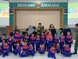 Wisata Edukasi ke Kodim 0825/Banyuwangi, Murid TK Dharma Wanita 17 Yosomulyo Belajar Pancasila dan Lebih Dekat dengan TNI