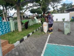 Jumat Bersih di Makoramil Pesanggaran, Wujud Kekompakan Prajurit dan Kepedulian Lingkungan