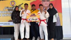 Menyongsong Hari Bhayangkara ke-80, Karateka Polresta Banyuwangi Sabet Emas dan Dua Perunggu di Kapolda Jatim Cup 2026