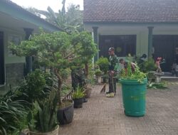 Koramil Tegaldlimo Gelar Kerja Bakti, Wujudkan Pangkalan Bersih dan Siap Layani Masyarakat