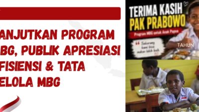 Dukungan Publik Menguat, Efisiensi dan Perbaikan Tata Kelola Program MBG Diapresiasi