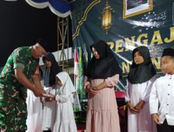 Babinsa Sumbermulyo Hadiri Pengajian Umum dan Santunan Anak Yatim, Perkuat Silaturahmi dan Kepedulian Sosial