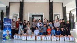 Sambut Hari Bhayangkara ke-80, Satlantas Polres Jember Berbagi Sembako dan Edukasi Lalu Lintas untuk Anak Yatim