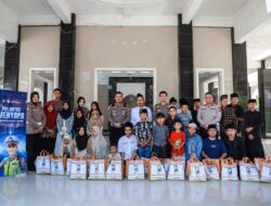Sambut Hari Bhayangkara ke-80, Satlantas Polres Jember Berbagi Sembako dan Edukasi Lalu Lintas untuk Anak Yatim