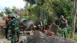 TNI dan Warga Bersatu, Pembangunan Jembatan Garuda di Banyuwangi Masuki Hari Keenam
