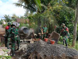 TNI dan Warga Bersatu, Pembangunan Jembatan Garuda di Banyuwangi Masuki Hari Keenam