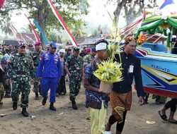 Danramil Pesanggaran Hadiri Tradisi Petik Laut Pantai Rajegwesi, Wujud Sinergi Lestarikan Budaya Pesisir