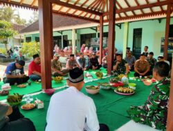 Danramil Songgon Pimpin Syukuran Aula Outdoor, Perkuat Sinergi TNI dan Masyarakat