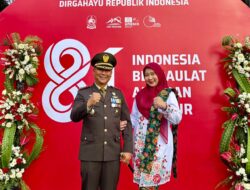 Dandim 0825/Banyuwangi Didampingi Ibu Hadiri Upacara HUT ke-81 RI di Taman Blambangan, Nuansa Kemerdekaan Makin Khidmat
