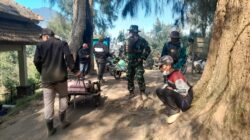 Dandim 0825/Banyuwangi Kembali Turun ke Lereng Ijen, Lima Titik Api Masih Terpantau
